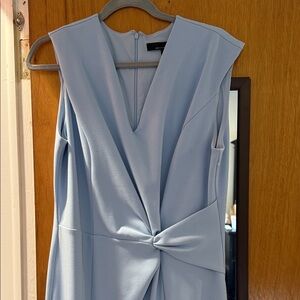 White House Black Market Light Blue Midi Dress